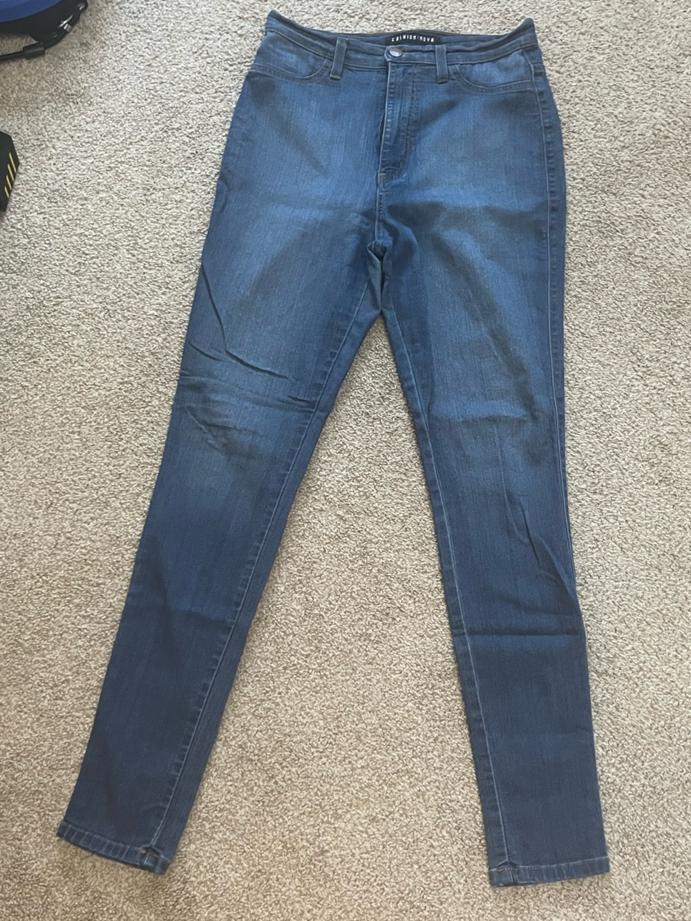 Fashion Nova Slim Dark Blue Skinny Jeans